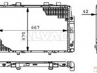 Mercedes-Benz 300S - 600SEL / S (W140) 1991-1998 JAHUTUSRADIAATOR
