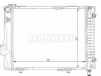 Mercedes-Benz 200 - 500 / E (W124) 1984-1996 JAHUTUSRADIAATOR